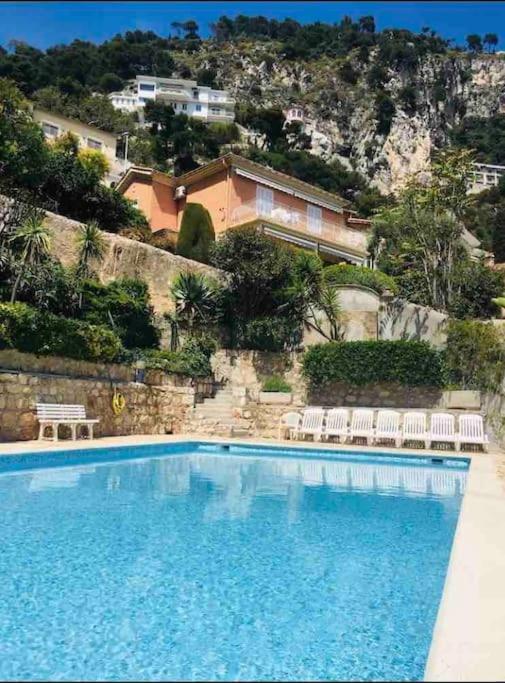 Villefranche Sur Mer:Appartement-Villa, Vue Mer, Jardin, Parking. Exterior foto